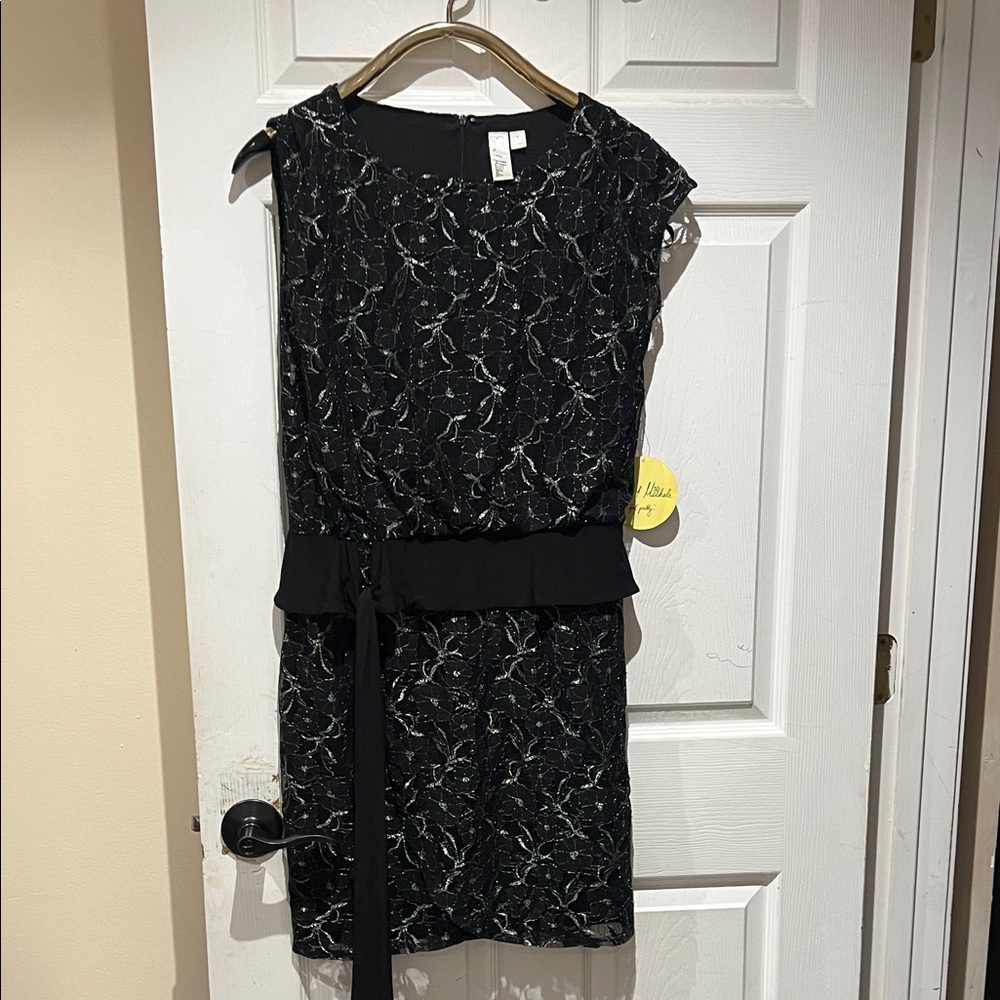Emma & Michele Black and White Mini Dress